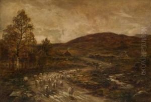 Veduta Della Campagna Inglese Con Gregge Di Pecore by Allan Ramsay