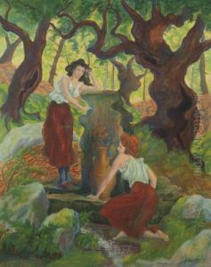 Deux Femmes A La Fontaine