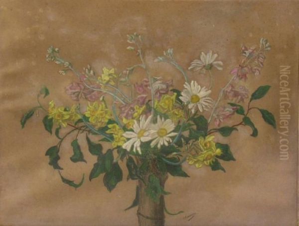 Bouquet De Fleurs Dans Un Vase - view 1