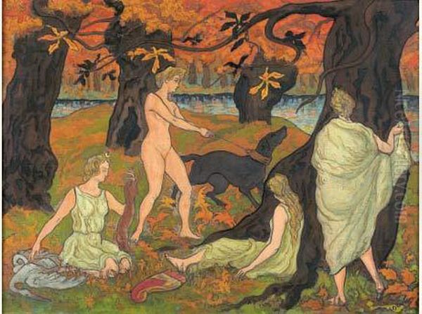 Diane Chasseresse Pres Du Lac Ou
Scene Pastorale Ou Baigneuse Chasseresse Ou Diane Au Bain, Circa
1894-1896 - view 1