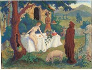 La Tentation De Saint Antoine, Vers 1900 by Paul-Elie Ranson