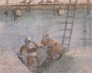 Diving for gold in the Ancobra River, 1878 Diving for gold in the Ancobra River, 1878