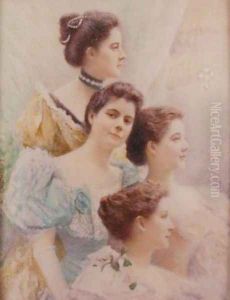 The Daughters of Bishop Reginald Heber (1783-1826), c.1895 by Carl and Frederika Weidner