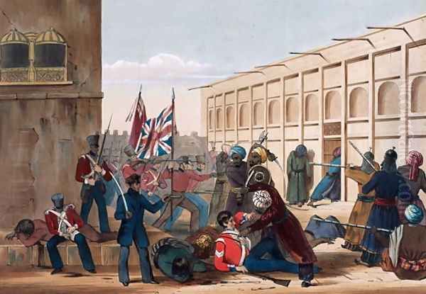 Storming of Khelat, the troops entering the Zenana, 13th November, 1839, from The Storming of Ghuznee and Khelat by W. Taylor, 1839 - view 1