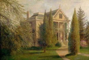 View of Dungan Manor House, Staten Island, 1876