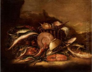 Grosses Fischstilleben by Giuseppe Recco