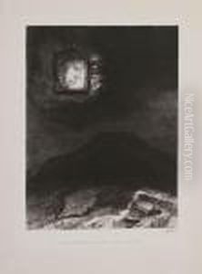 Lueur Precaire, Une Tete A L'infini Suspendue by Odilon Redon