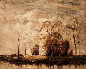 Dutch Canal by Alfred Gibson William