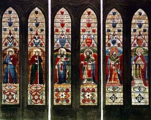 East Windows, plate E from 'Westminster Abbey', engraved by Frederick Christian Lewis (1779-1856) pub. by Rudolph Ackermann (1764-1834) 1812