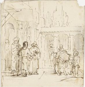 The Departure Of The Prodigal Son by Harmenszoon van Rijn Rembrandt