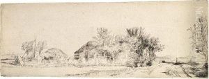 Der Kanal Mit Der Uferstrasse by Harmenszoon van Rijn Rembrandt