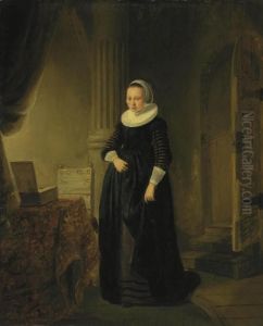 A Young Woman In An Interior