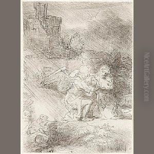 Agony In The Garden by Harmenszoon van Rijn Rembrandt