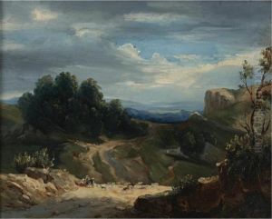Landscape by Jean-Charles Joseph Remond