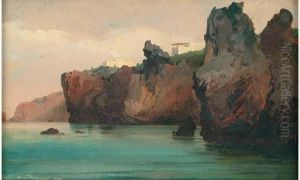 Stromboli, Rivage Aux Falaises by Jean-Charles Joseph Remond