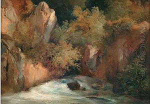 Torrent Avec Des Rochers, Les Gorges De La Cere, Cantal