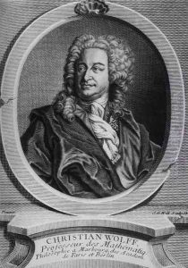Portrait of Christian Wolff by Johann Georg Wille