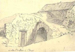 Part of the old walls of Paris by Johann Georg Wille