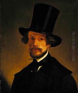 Self portrait, c.1845 by Philipp Wirth