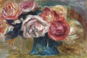 Bouquet De Roses Dans Un Vase