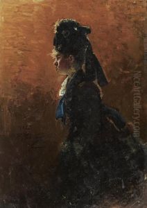 Study For A Parisian Cafe by Il Ia Efimovich Repin