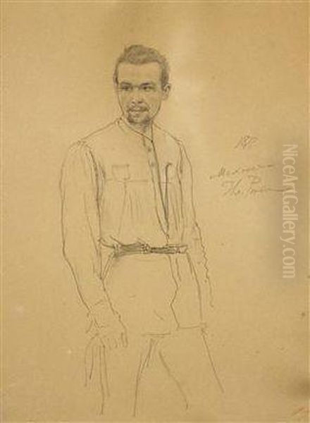 A Study Of A Standing Man - view 1