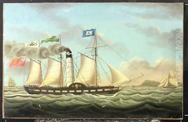 The Steam Packet Saint Patrick On The Liverpool To Dublin Run, 1827 - view 1