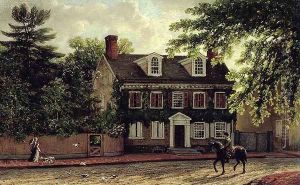 Washingtons Residence in Germantown, c.1880 by Isaac Williams
