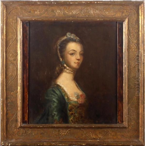 Portrait Of Anne Daughter And
Heir Of George Speke Of Lackington, Wife Of Frederick North, 2nd Earl Of
Guildford And 8th Baron North - view 1