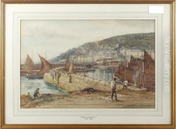 Harbour Scene With Fishermen To The Foreground - view 1
