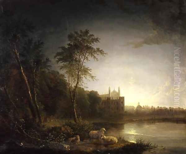 Moonlit View of Eton College - view 1