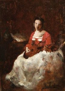 Femme A La Mandoline Femme A La Mandoline