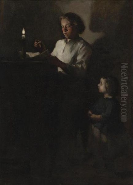 Reading By Candlelight - view 1