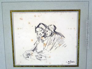 Deux Femmes Discutant