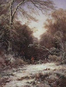The Lane: Winters Morning by George Alfred Williams