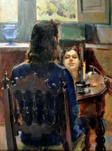 Donna Allo Specchio by Gaetano Ricchizzi
