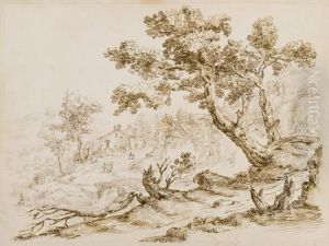 Paesaggio Collinare Con Villaggio