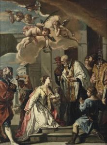 The Communion And Martyrdom Of Saint Lucia