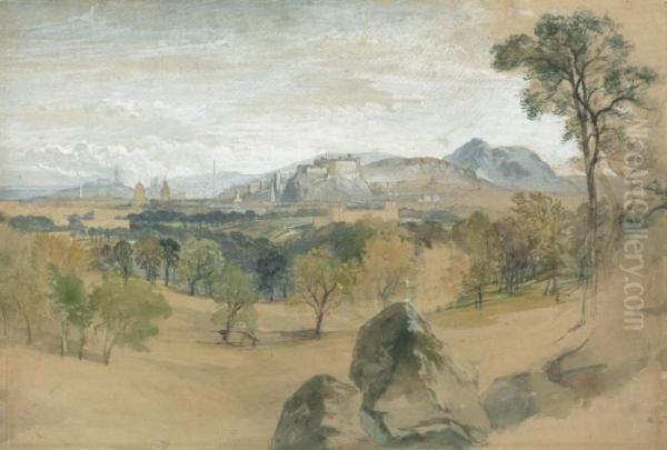Distant View Of Edinburgh - view 1