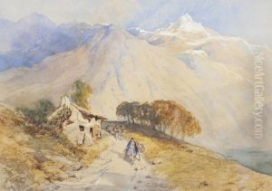 A Mountain Pass by Thomas Miles Richardson