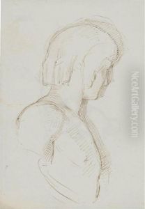 Study Of A Classical Bust Of A Young Man