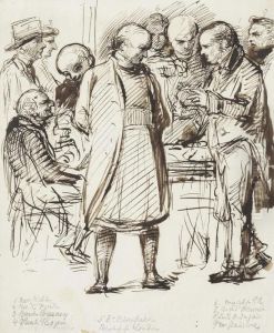 A Gathering At Fulham Palace: The Rev. John Keble by George Richmond