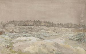 Heathland With A Wood Beyond by George Richmond