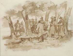 Herrenrunde by Carl August Richter