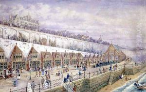 Projected design for a seaboating establishment and conservatory on the terraces below the Granville Hotel, Ramsgate by John Thomas Wimperis