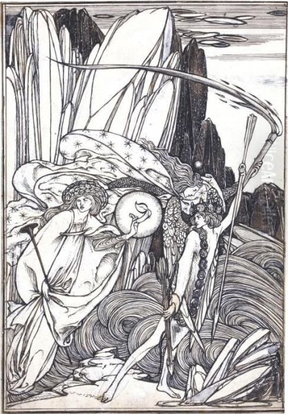 Two Illustrations For The Kingis Quair - view 1