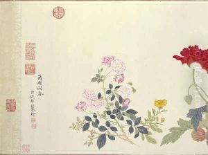 Profusion of Flowers, Qing Dynasty by Qian Weicheng