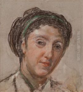 Portrait De Femme by Leon Louis Antoine Riesener