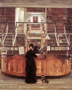 Philadelphia Library, 1875 by George Bacon Wood