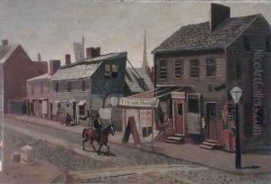 S.W. Corner of 13th and Race Street, c.1875 by George Bacon Wood